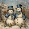 5D Winter Christmas Diamond Painting Kits for Adults Beginners,Christmas Winter Snowman House Diamond Art Kit,DIY Full Round Drill Diamond Dot Gem Art Kits for Adults,Home Wall Decor 13.78x13.78 Inch